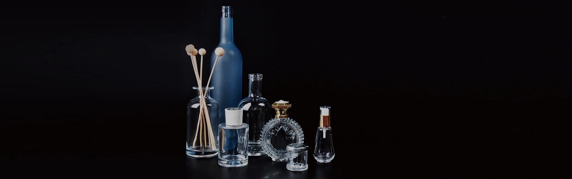 XLDFW-015 50ml Transparent Glass Spirits Bottle