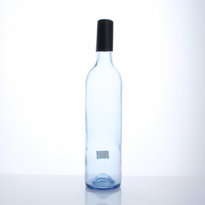 XLDFW-005 750ml Blue Glass Wine Bottle