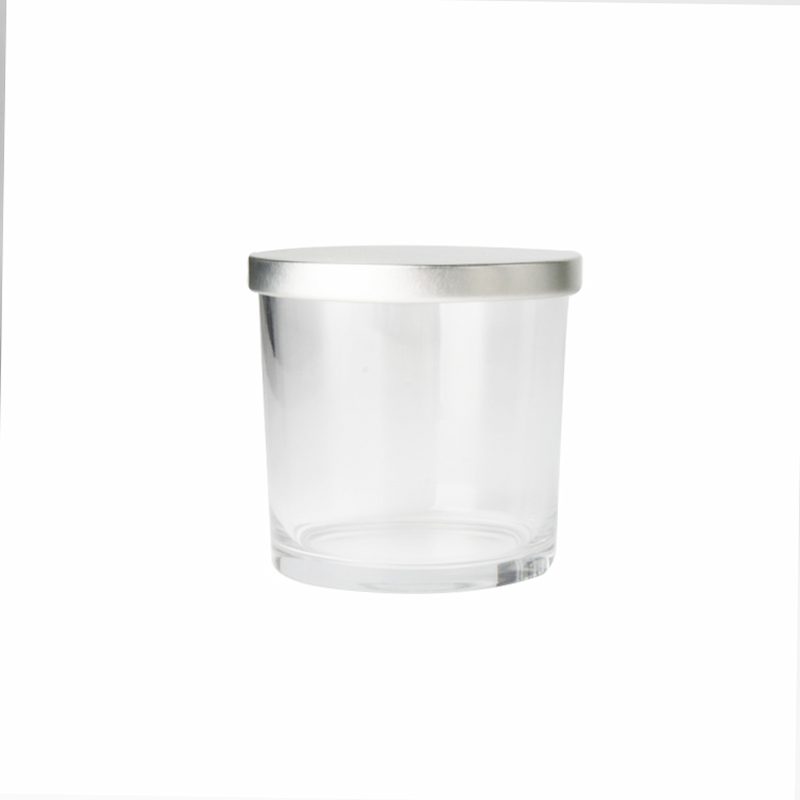 candle glass containers with lids