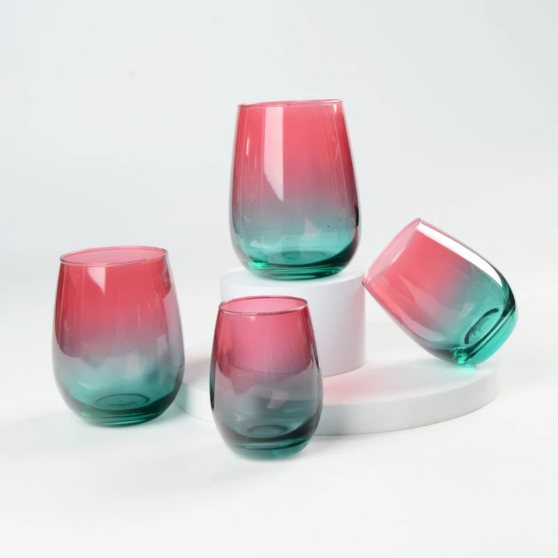 glass candle containers with lids