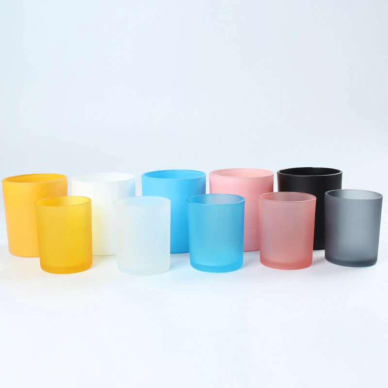 glass candle containers types