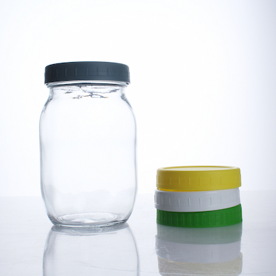 XLDSJ-010 1000ml Clear Glass Mason Jar