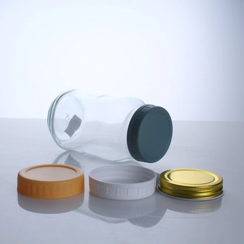 large glass storage jars with clamp lids