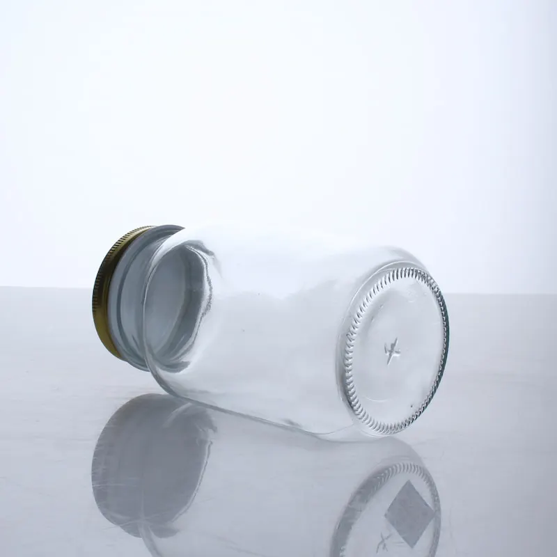 small glass food jars