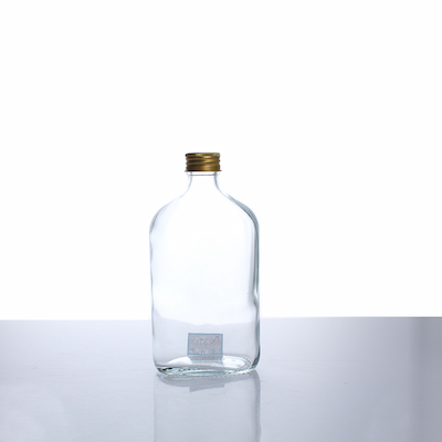 XLDFF-024 350ml Square Flask Bottle Glass Juice Bottle With Lid
