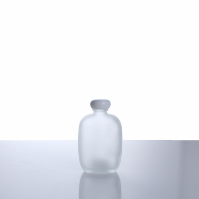 XLDFF-014 100ml Square Flask Bottle Flat Glass Juice Bottles