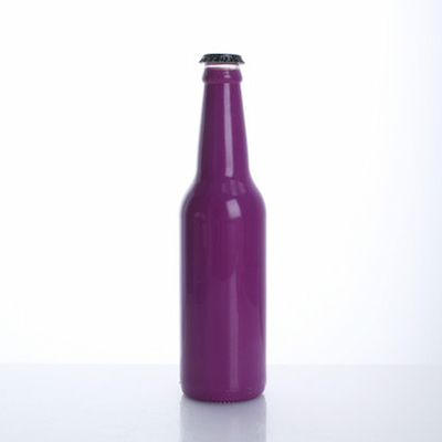 XLDFW-012 330ml Purple Glass Beer Bottle