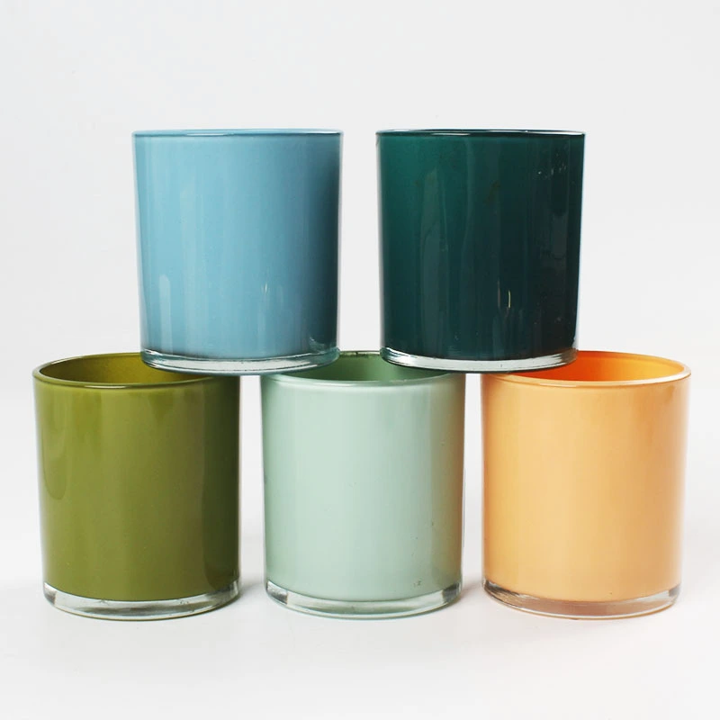 colored glass candle vessels maker