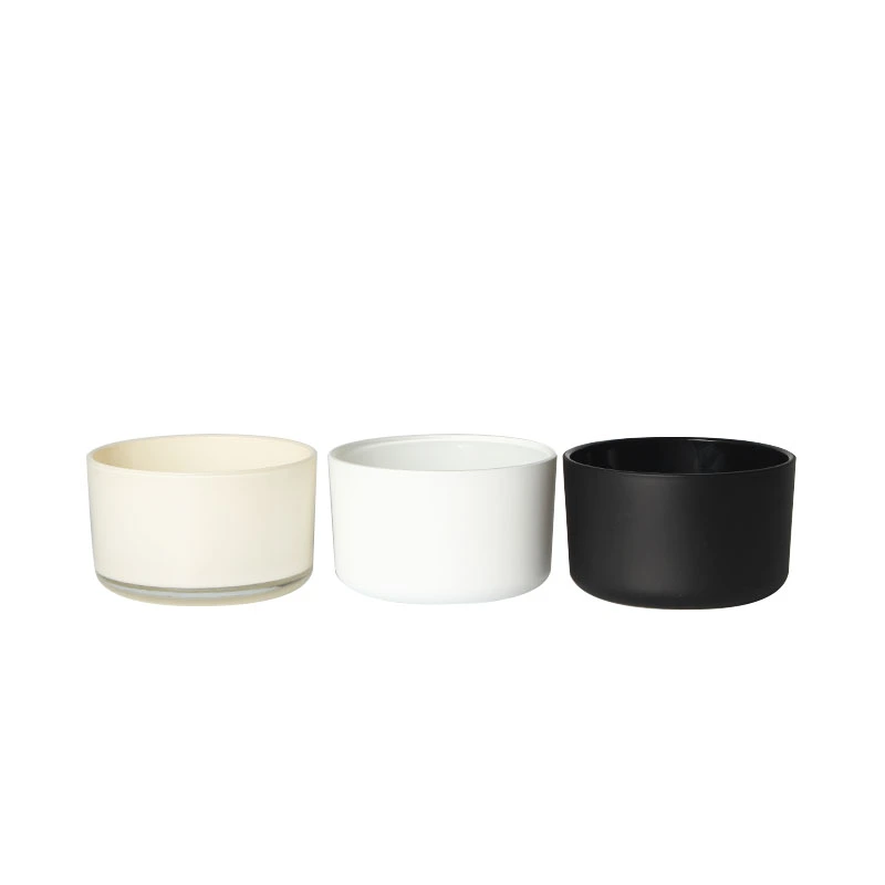 white glass candle jars supplier