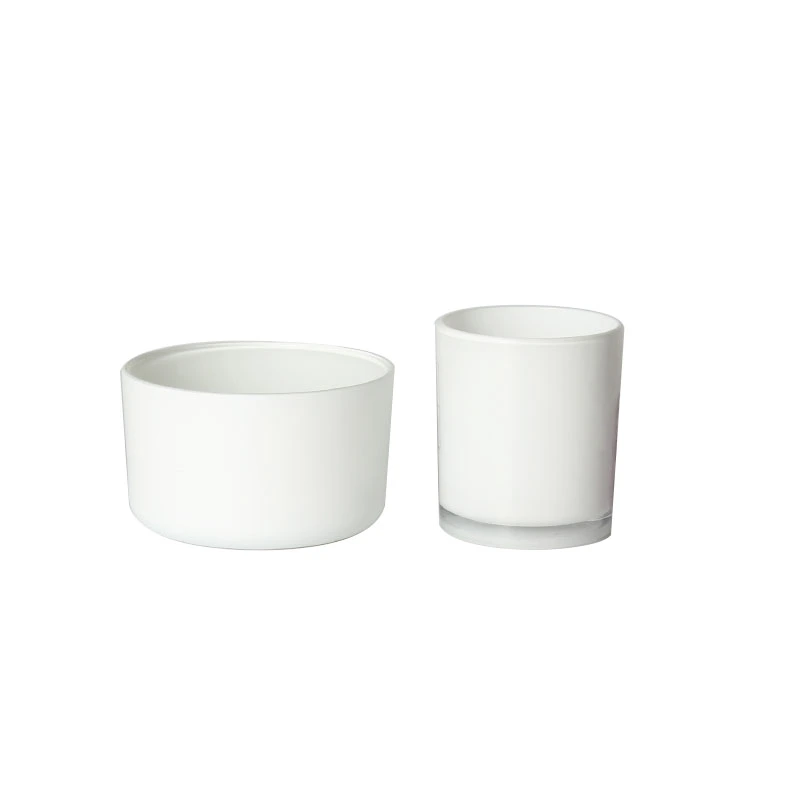 white glass candle jars wholesale