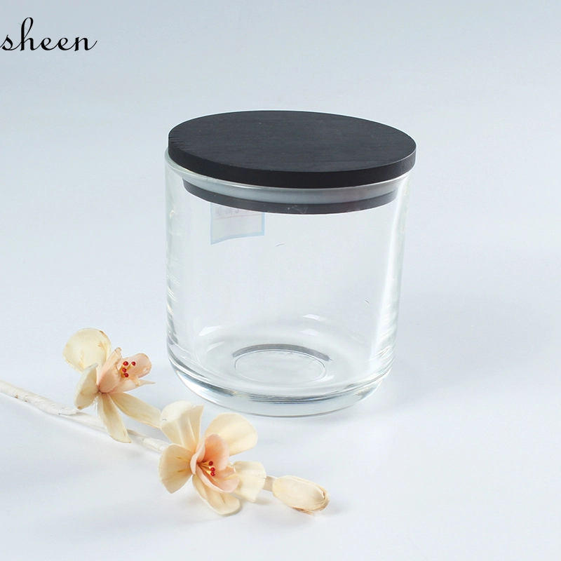 glass water jar with lid