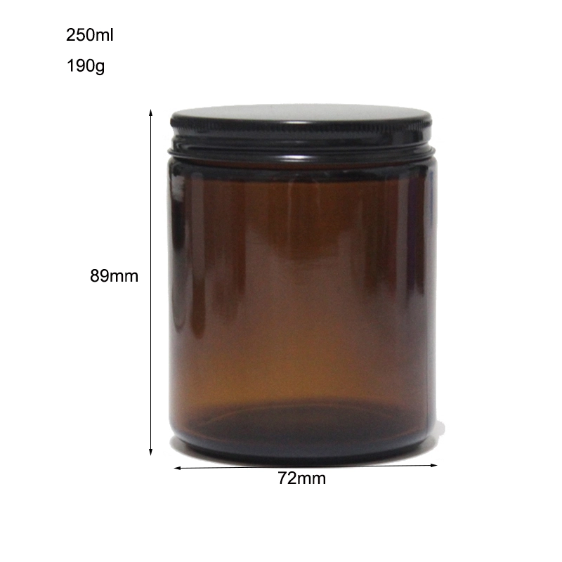 brown glass jars for candles price