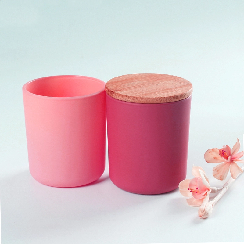 candle glass containers with lids supplier