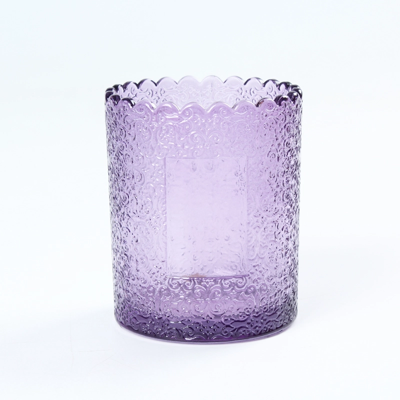 glass candle empty jar in china