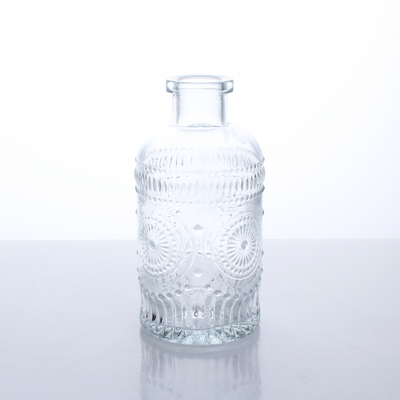 XLDDJ-011 Clear Glass Flower Vase Small Decorative Bud Vases for Flowers Mini Bottles Vintage Style