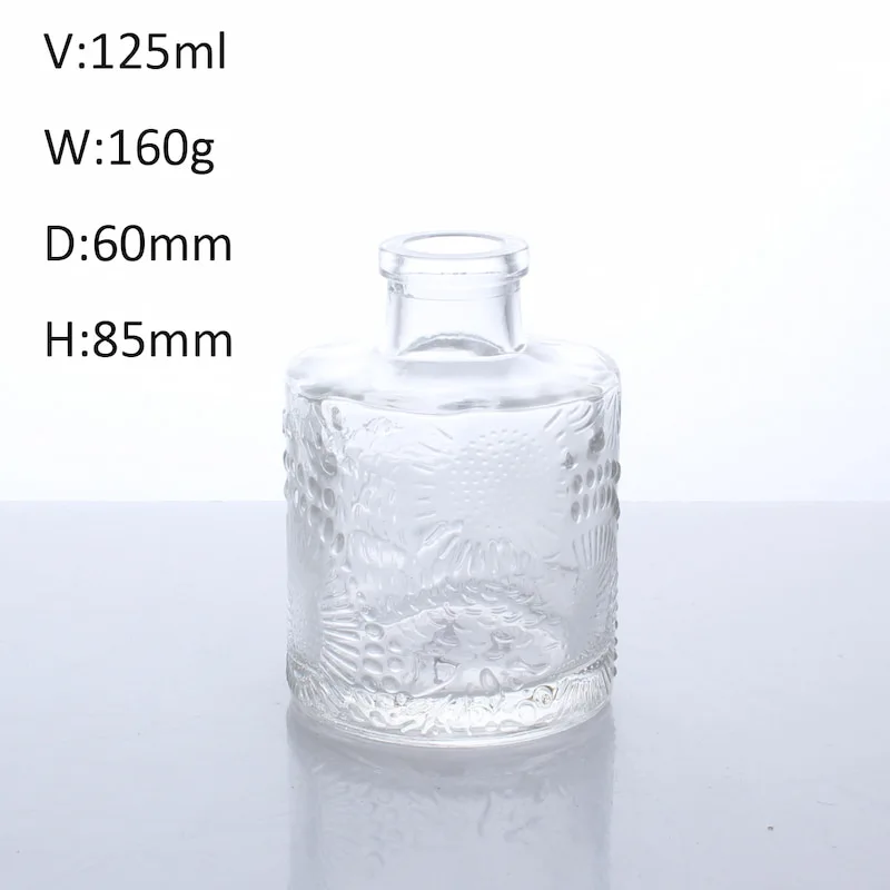 decorative clear glass jars with lids china