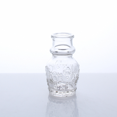 XLDDJ-019 Cheap Wedding Party Decoration Modern Colored Flower Bottle Clear Glass Vases