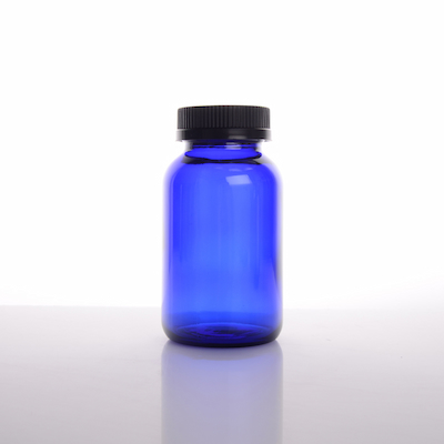 XLDAJ-015 250ml Blue Glass Medicine Bottle For Pill