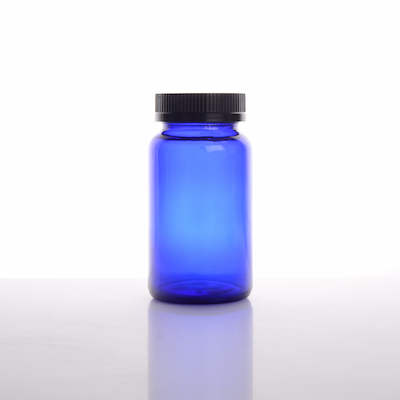XLDAJ-016 300ml Blue Glass Medicine Bottle For Pill
