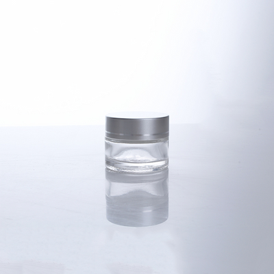 XLDFC-016 15ml Clear Glass For Cosmetic Skin Care Face Eye Cream Jar With Gold Lid Glass Cream Jar