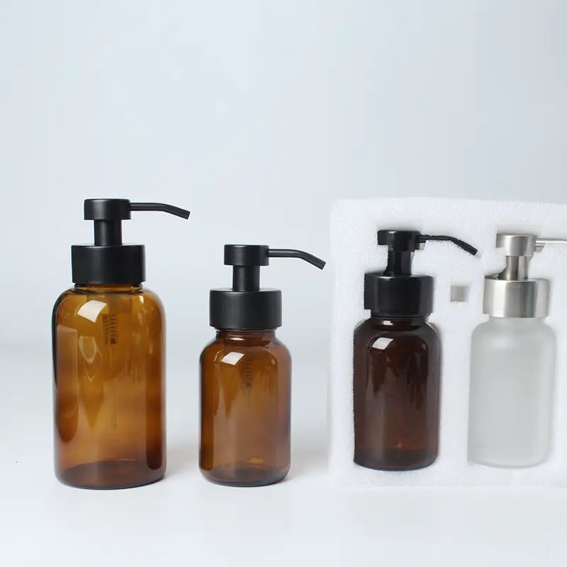 amber glass lotion bottles manufacturers