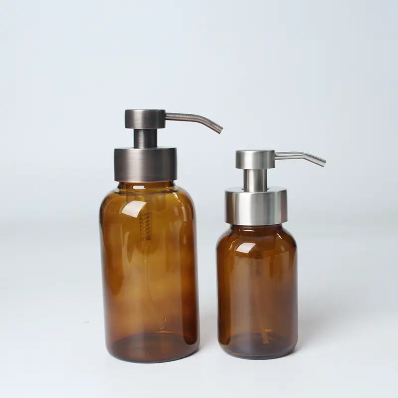 amber glass lotion bottles uses