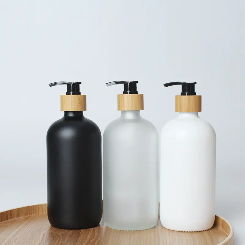 frosted glass lotion bottles cost