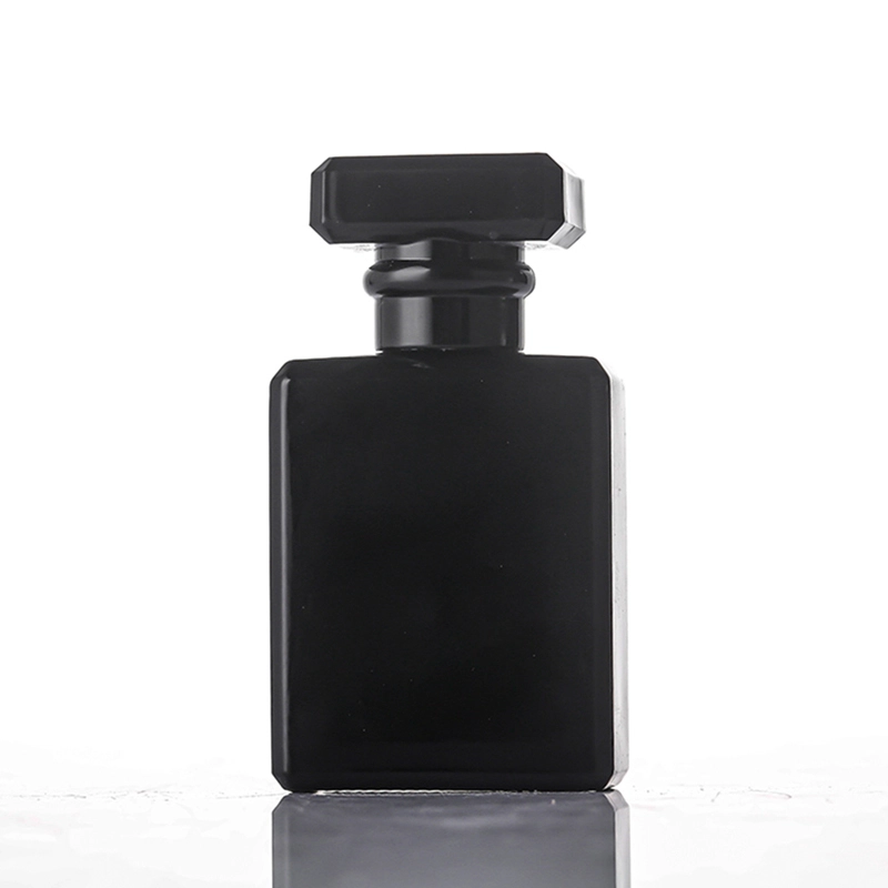 black glass perfume bottles
