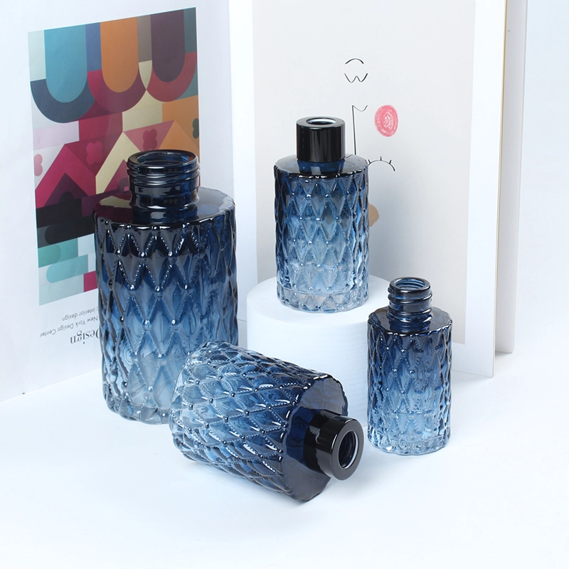 blue glass scent bottle maker