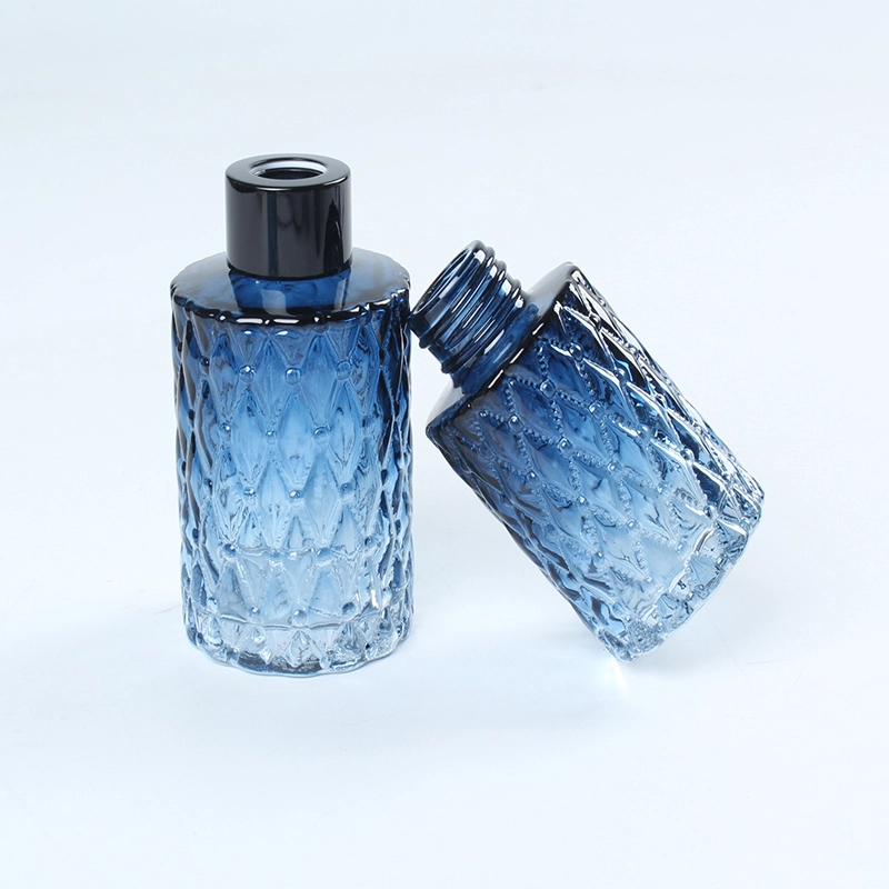 blue glass scent bottle